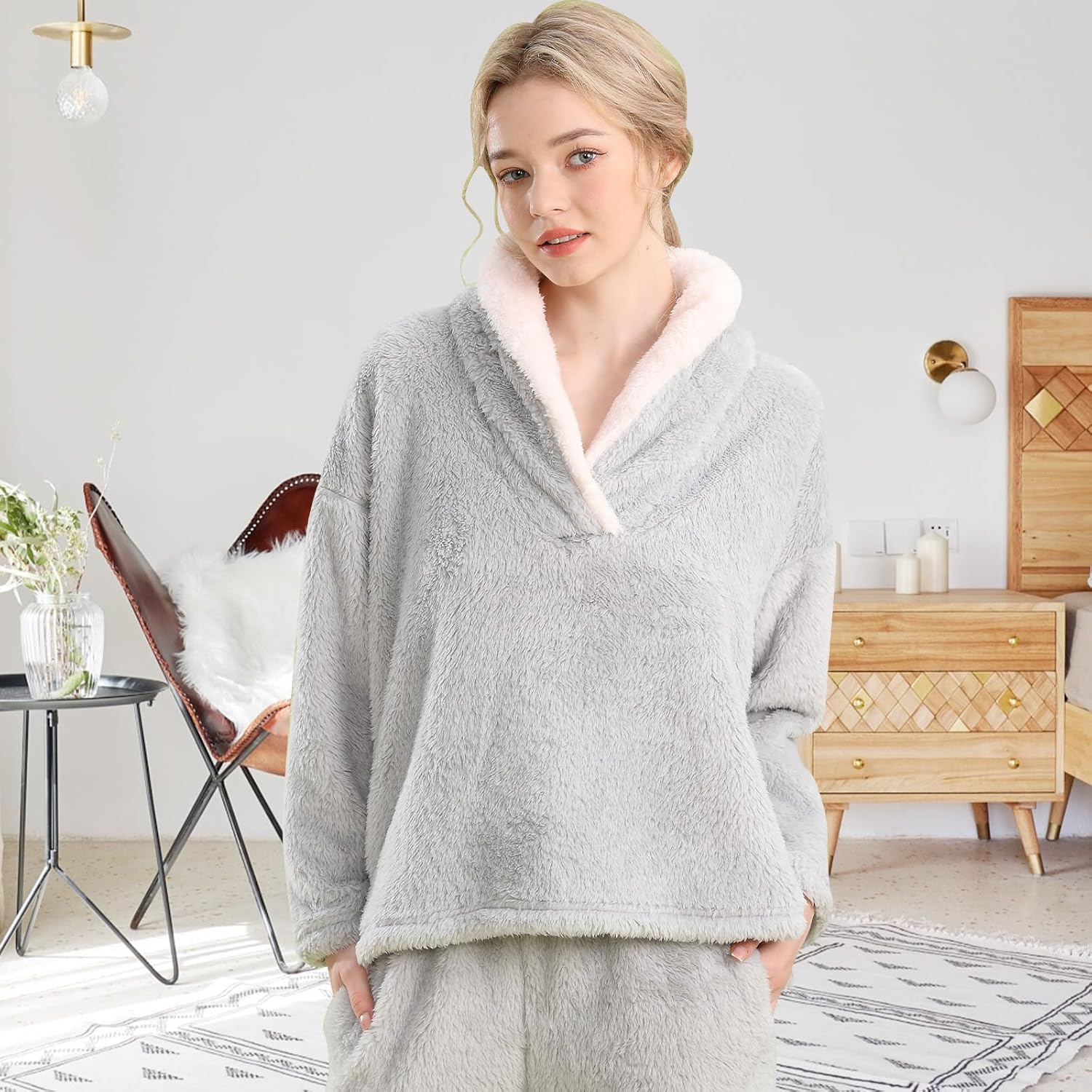 Fluffy Pyjama Set voor Dames - CozyPlush
