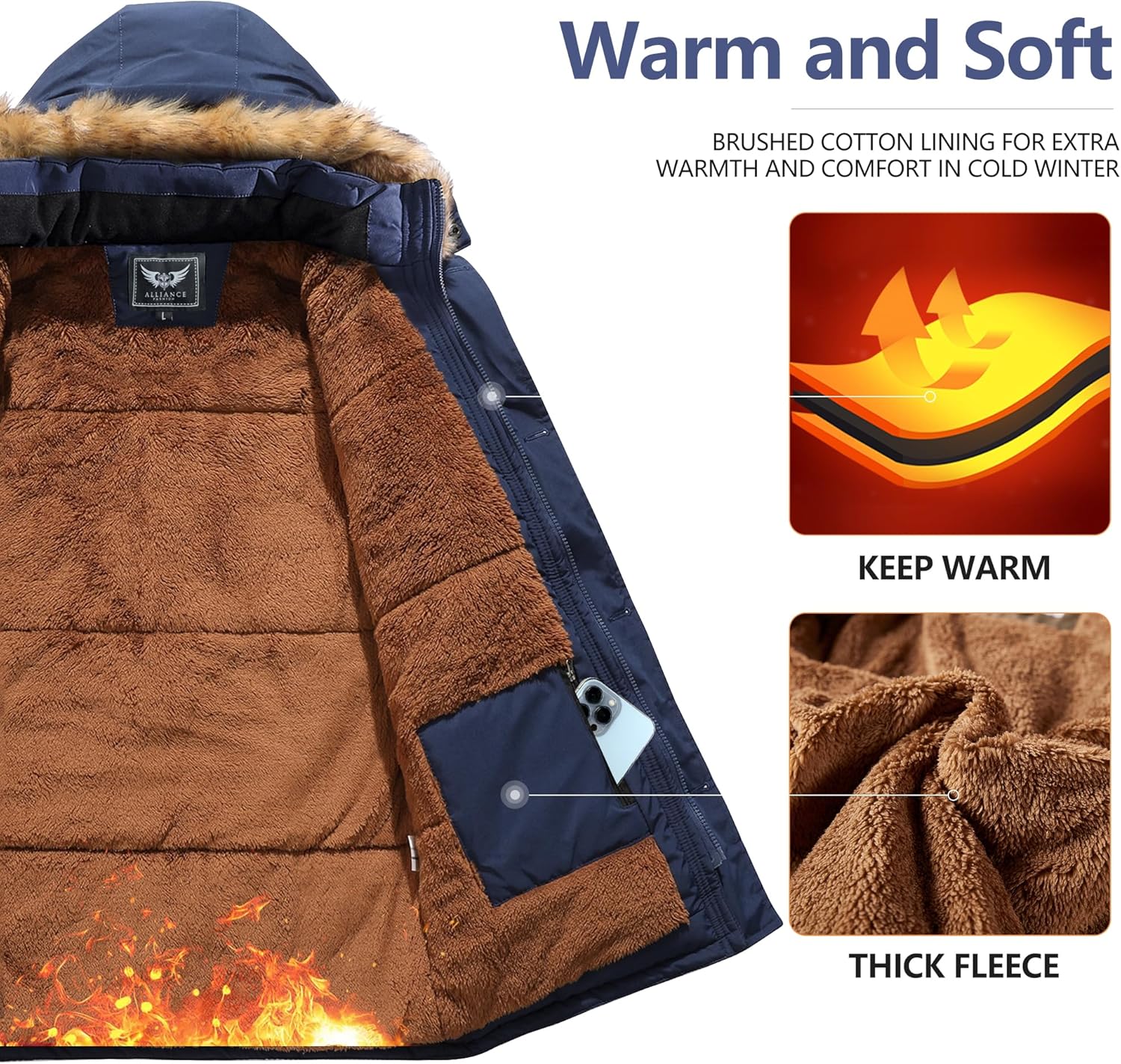 Winterjas met Afneembare Capuchon voor Heren - Gabriel