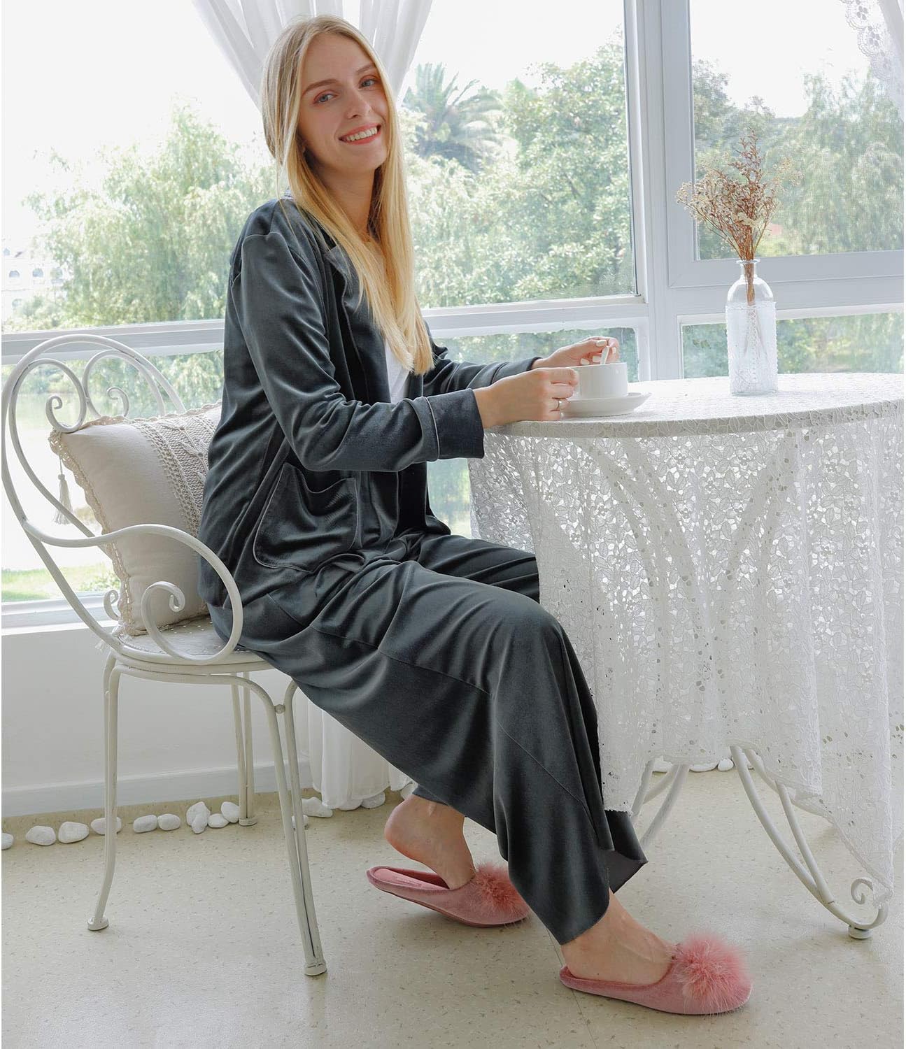 Cozy Velvet Memory Foam Pantoffels - VelvetEase