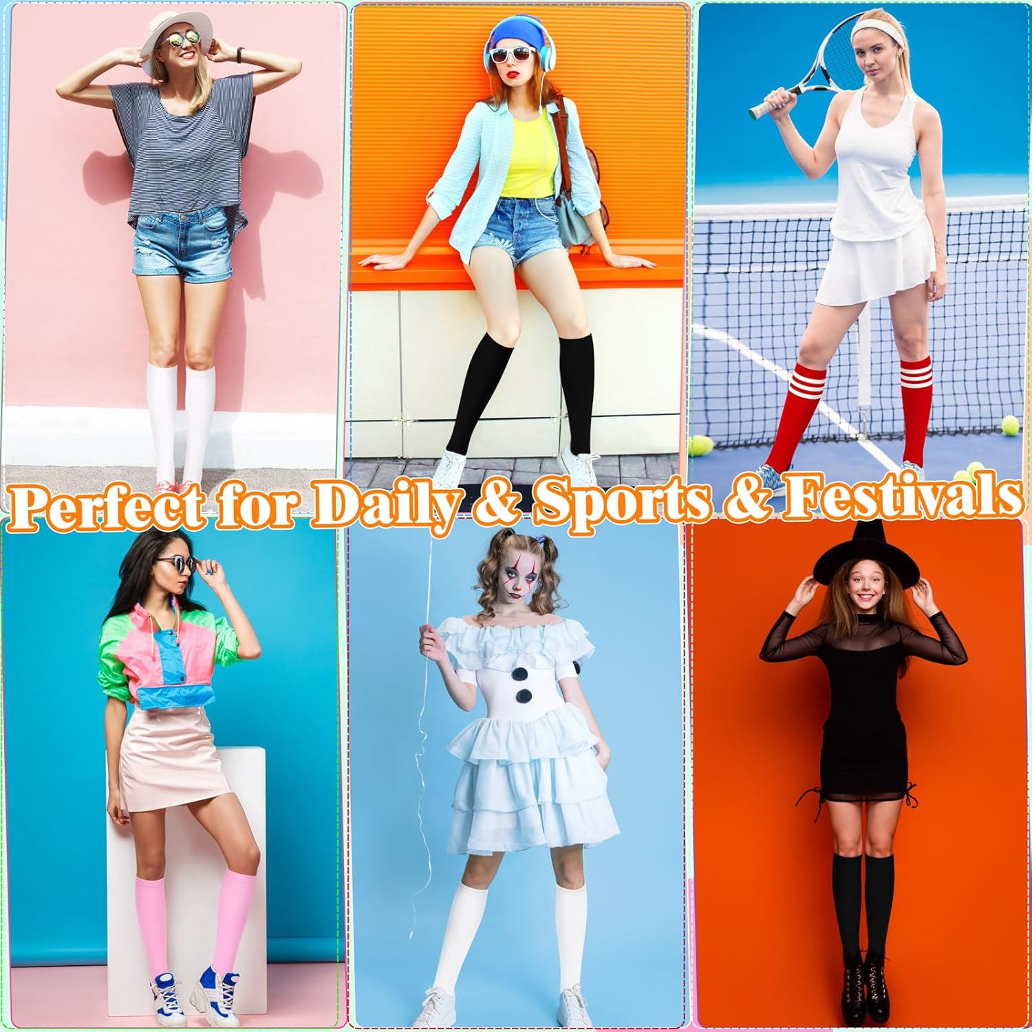 Knee High Sokken - Lila