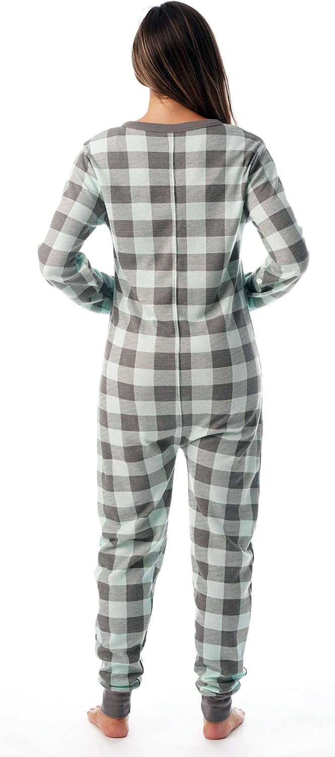 Thermal Onesie met Ronde Hals - CozyPlaid