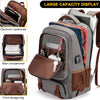 Anti-Diefstal Canvas Laptop- & Reisrugzak met USB-poort – Geschikt voor laptops tot 17,3