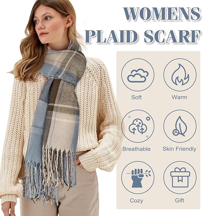 Oversized Winter Sjaal - CozyPlaid