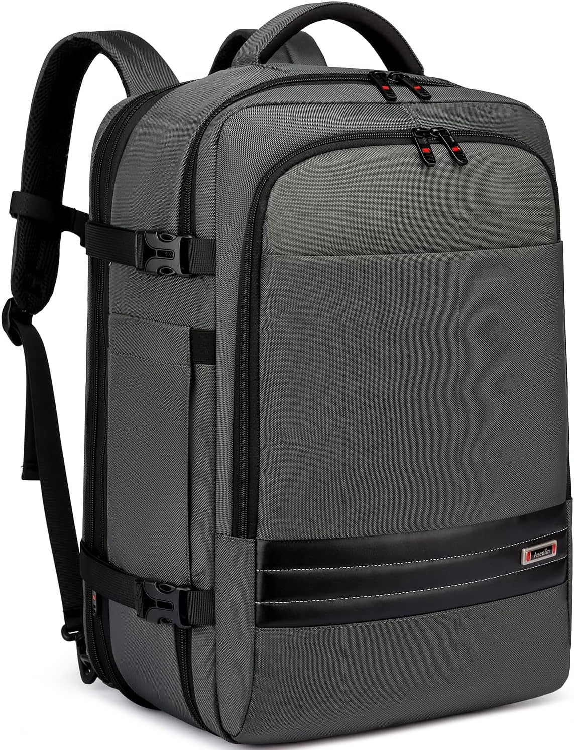 Uitbreidbare 45L–55L waterbestendige reiserugzak met 18" laptopvak