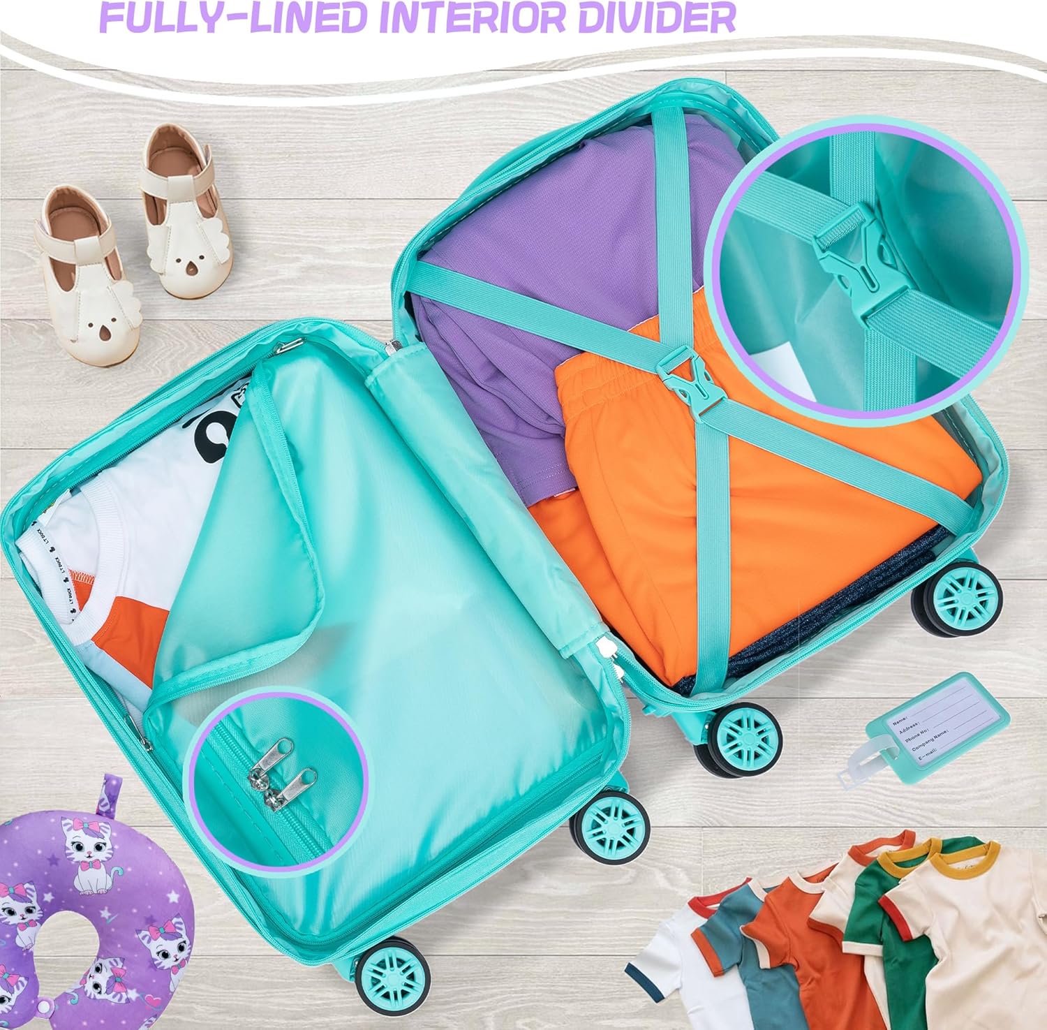 Kinder Bagage Set 5-delig met Hard Shell en Spinnerwielen – Game Day