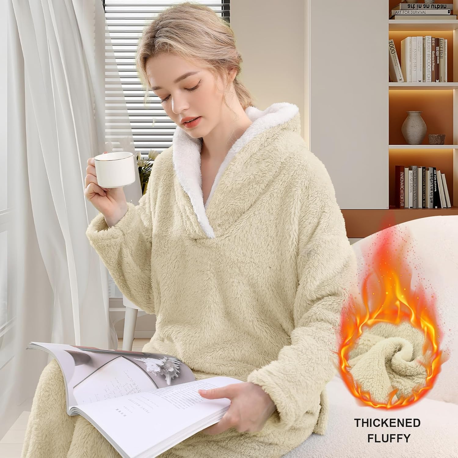 Fluffy Pyjama Set voor Dames - CozyPlush