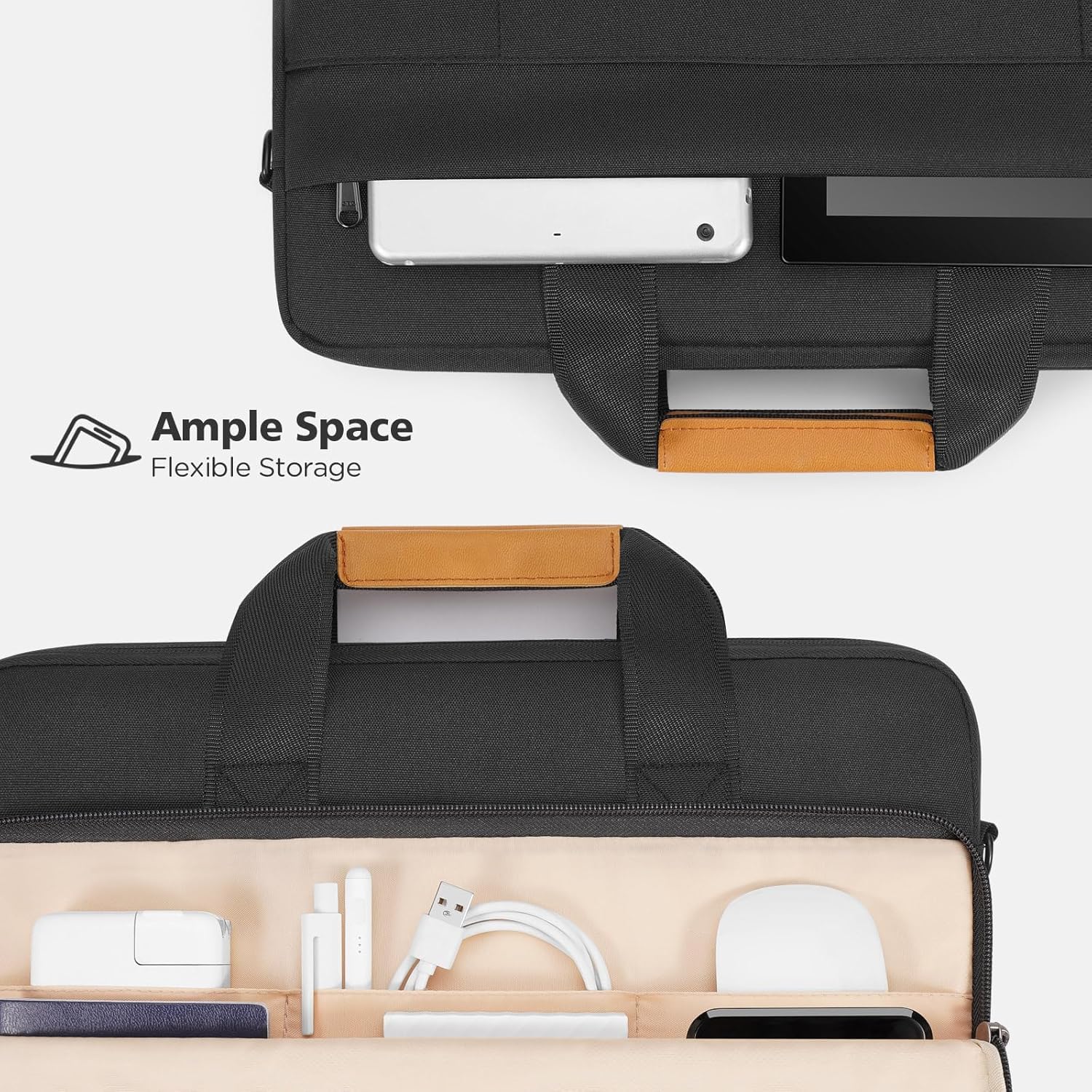 Waterdichte Schoudertas voor Laptops met 360° Beschermende Voering – 1 Kopen, 1 GRATIS