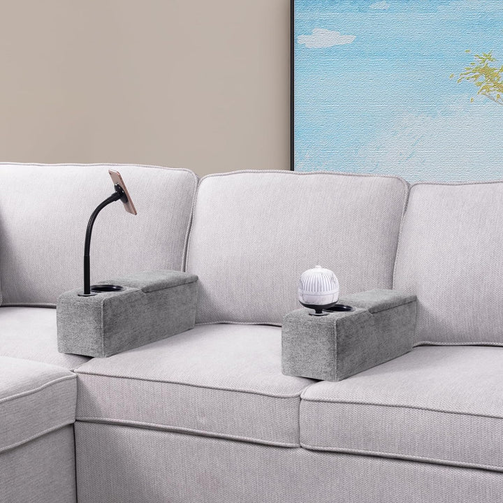 Multifunctionele Bankarmsteun met Draadloos Opladen – Modulux