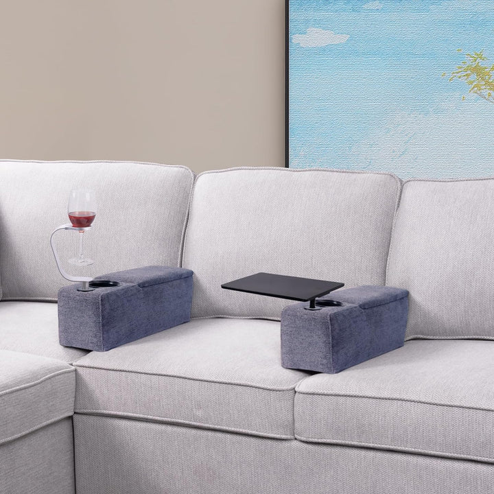 Multifunctionele Bankarmsteun met Draadloos Opladen – Modulux