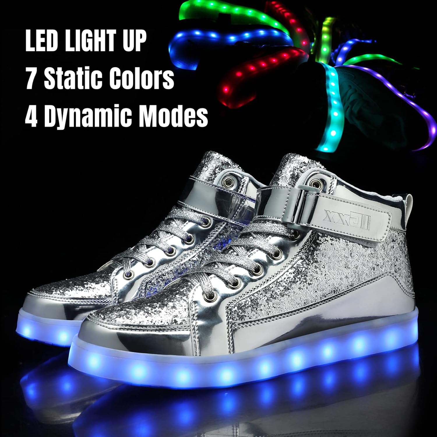 Trendy LED Sneakers met Oplaadbare Verlichting - LumaBoost