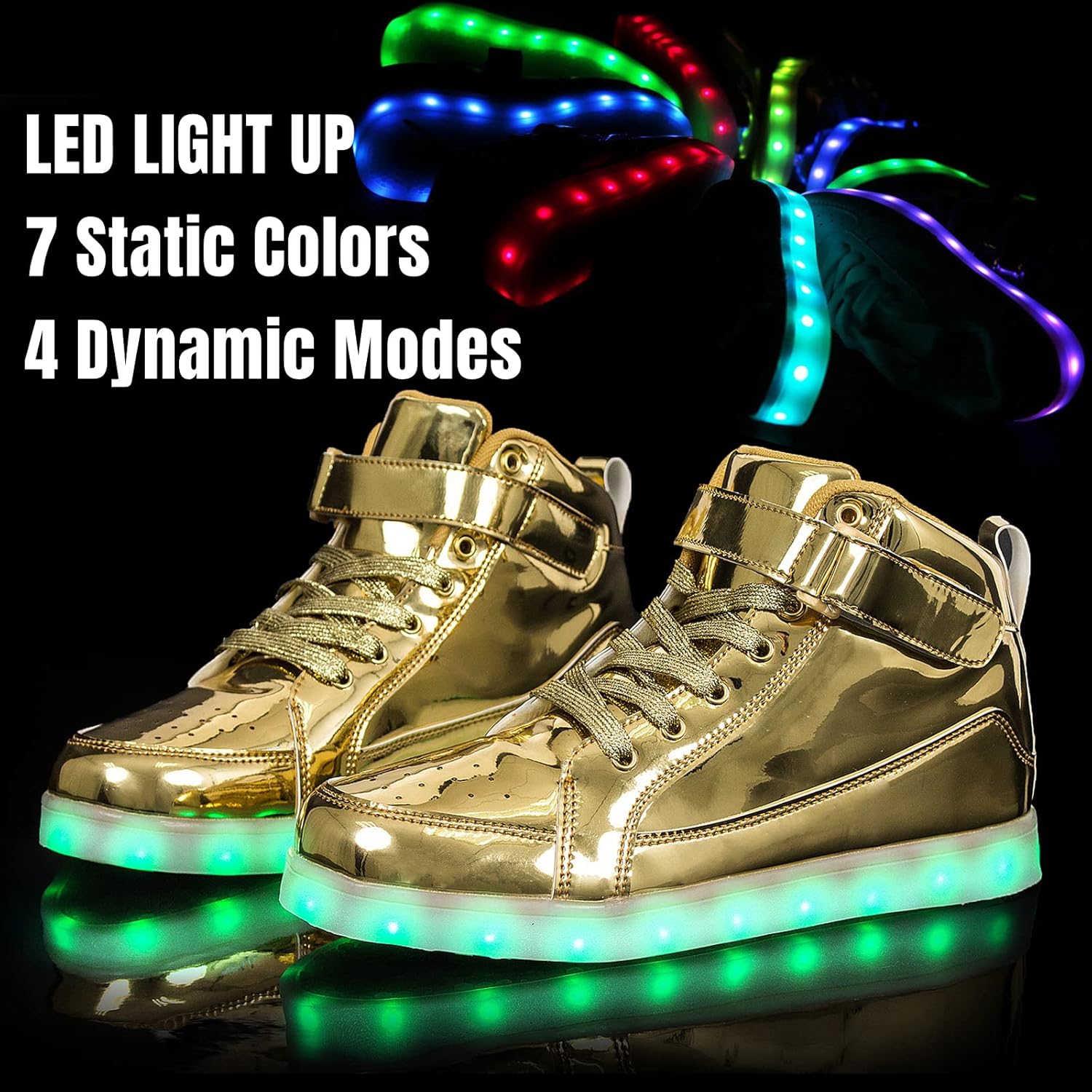 Trendy LED Sneakers met Oplaadbare Verlichting - LumaBoost