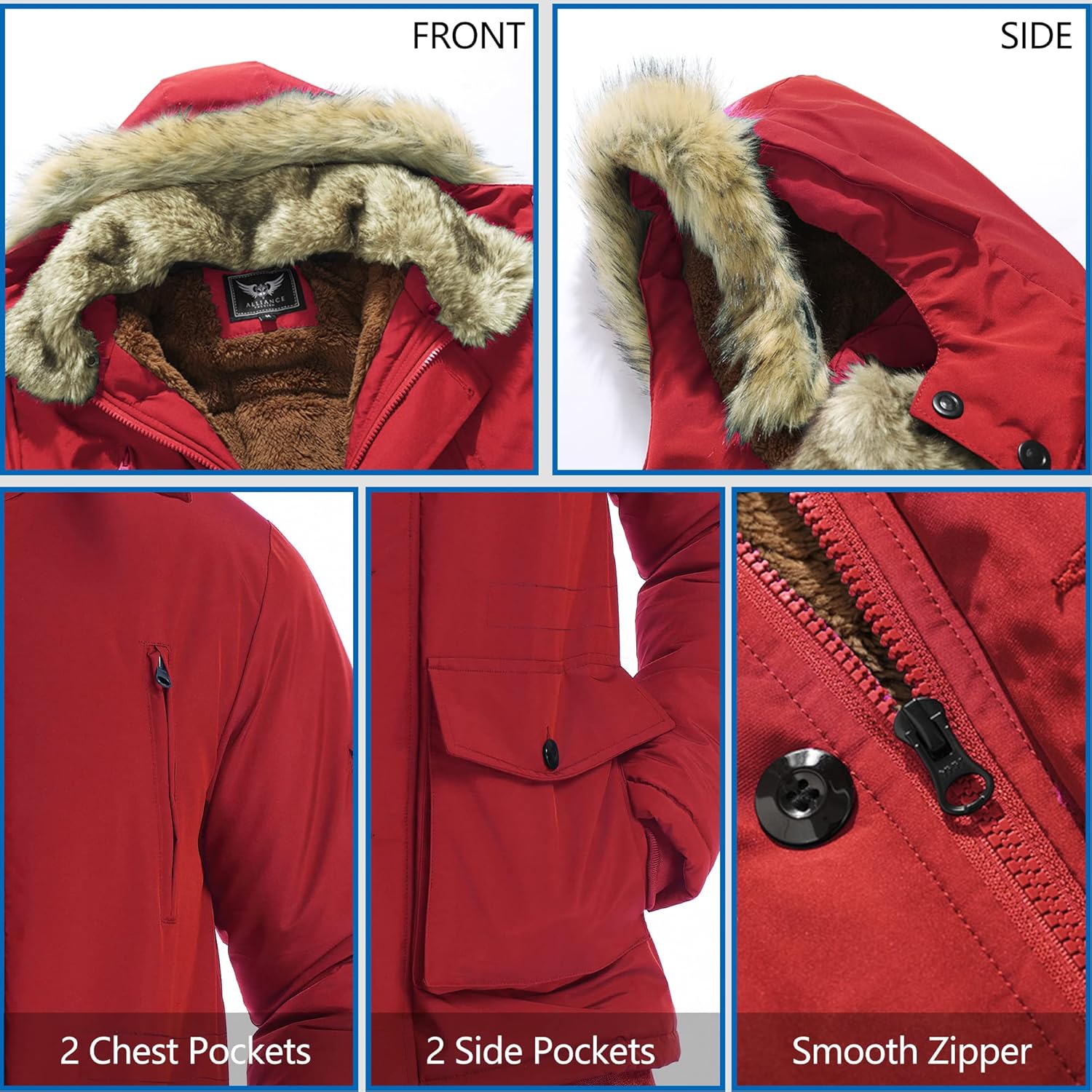 Winterjas met Afneembare Capuchon voor Heren - Gabriel