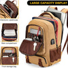 Anti-Diefstal Canvas Laptop- & Reisrugzak met USB-poort – Geschikt voor laptops tot 17,3