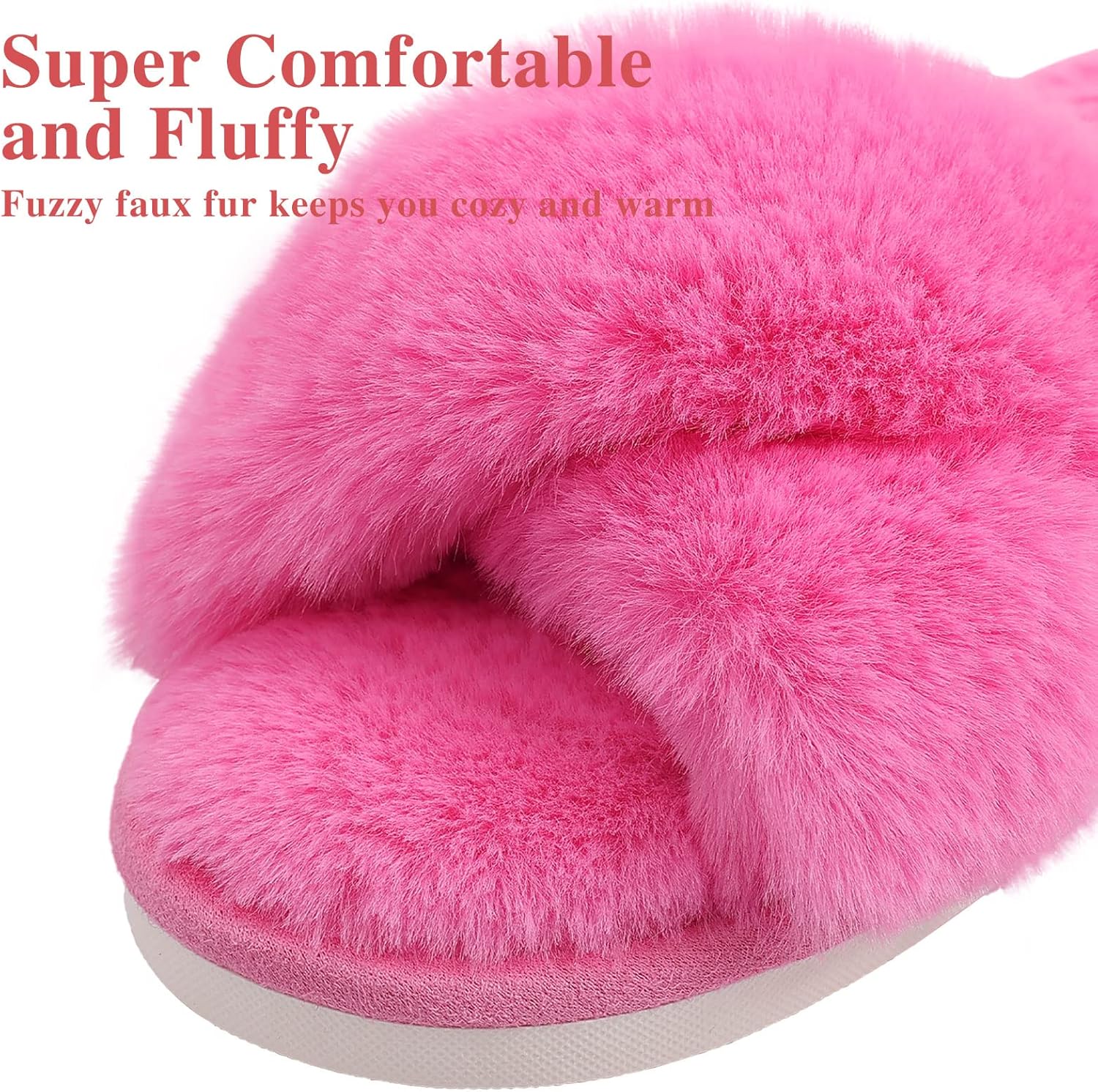 Fuzzy Slippers met Memory Foam - CloudStep