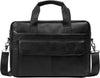 Premium Koeienleren 15” Business Actetas met Organizer Vakken