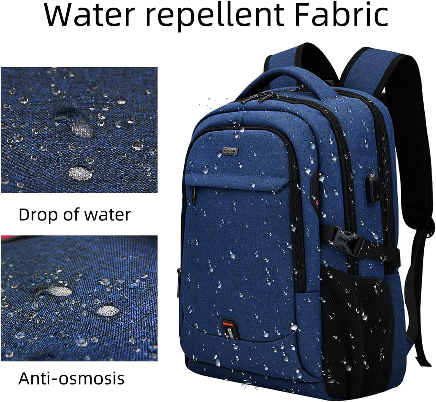 Waterdichte Reis Laptoprugzak met USB-poort & Georganiseerde Opslag