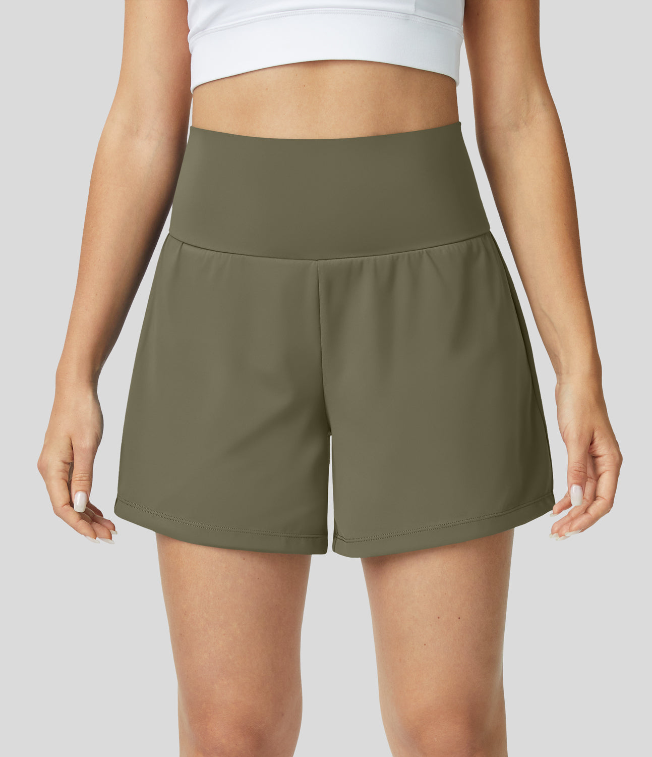 Ademende & Sneldrogende High-Waist Dames Fitnessshorts – Mirabella