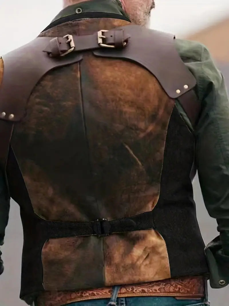 Heren Vintage V-hals Omkeerbaar Vest - Nathan