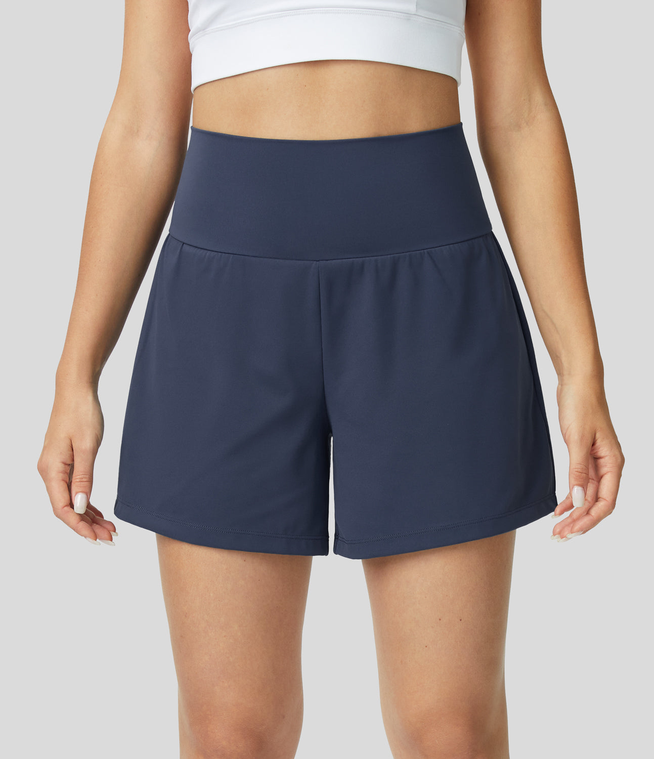 Ademende & Sneldrogende High-Waist Dames Fitnessshorts – Mirabella