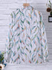 Trendy damesblouse met abstract patroon en knoopsluiting - Marlene