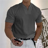 Ademend heren fitnessshirt met V-hals - Timo