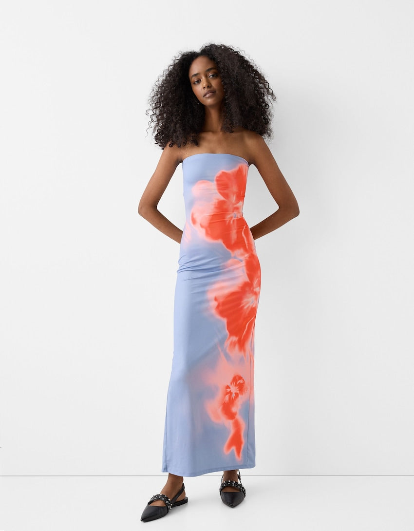 Zomerse Strapless Maxi Dress – Alina