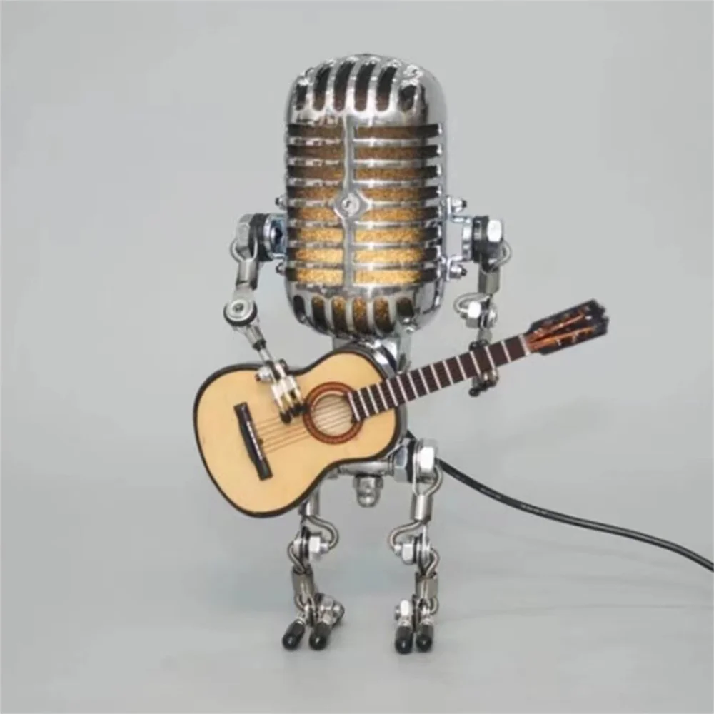 Decoratieve Microfoon Robotlamp met Gitaar – Max