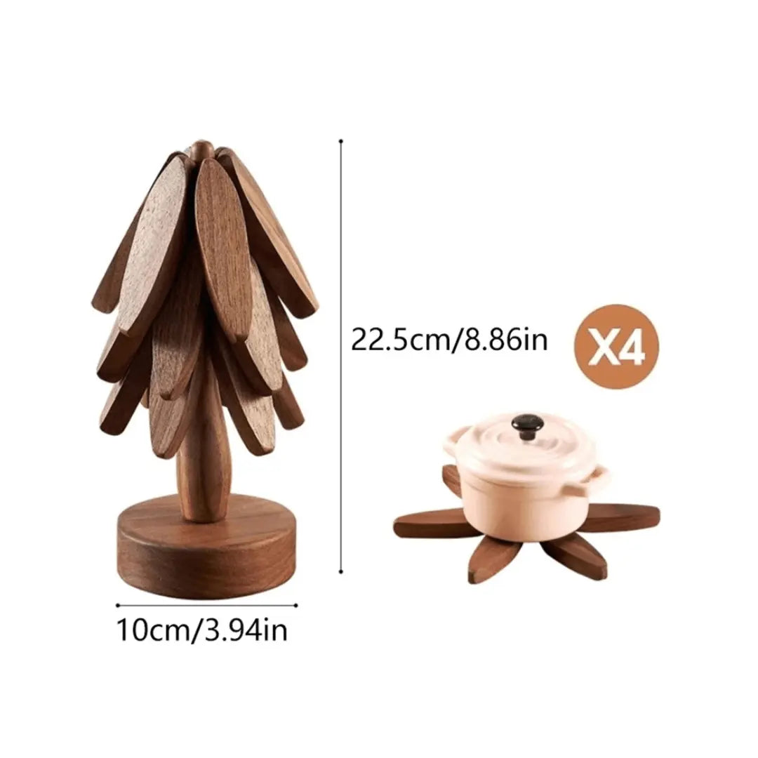 Stijlvolle Houten Onderzetters - NatureGuard