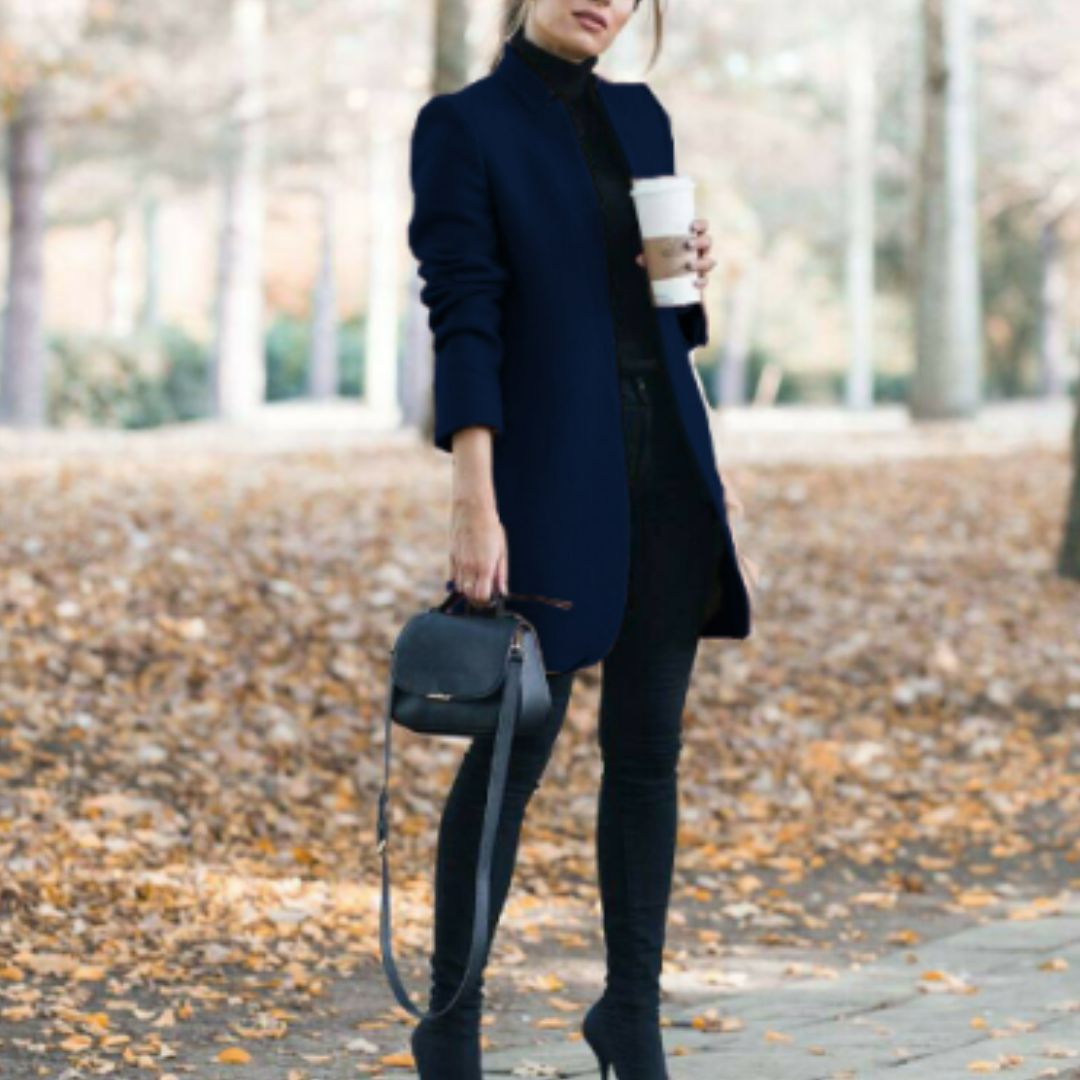 Dames Winterjas met Staande Kraag en Tijdloos Design - Reginel