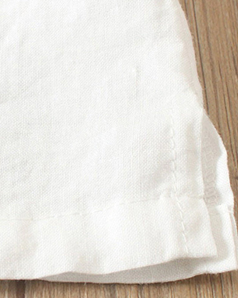 Effen T-Shirt met Korte Mouwen en Ronde Hals – Samantha