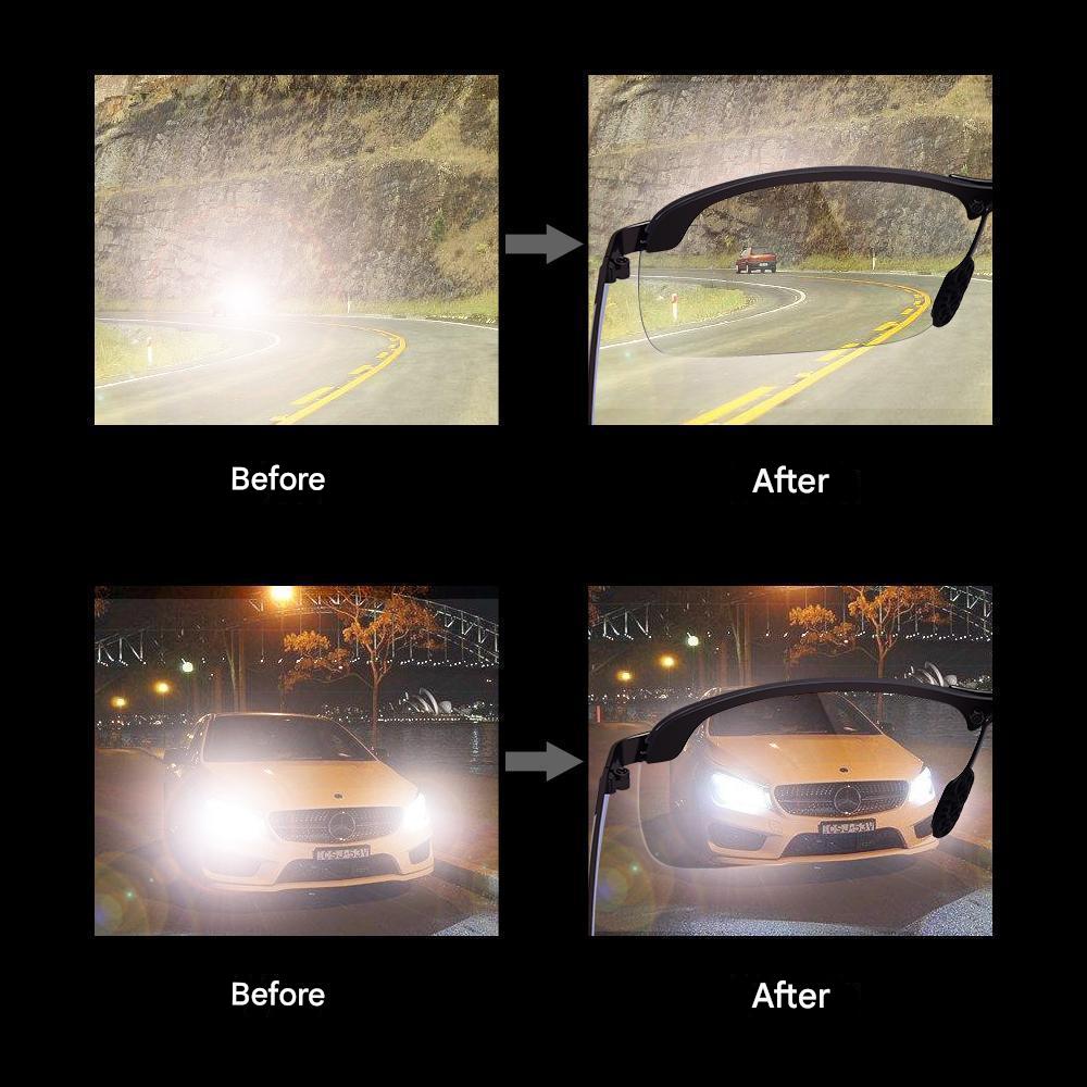 Stijlvolle Zelfkleurende Gepolariseerde Bril voor Dag & Nacht – Nils