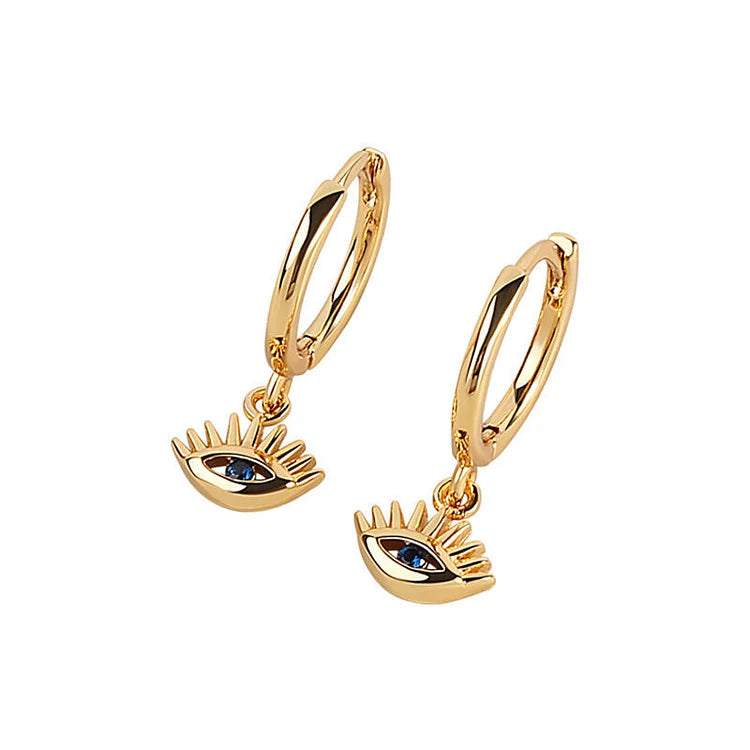Gouden/Zilveren Oorhangers met Boze Oog - Noa