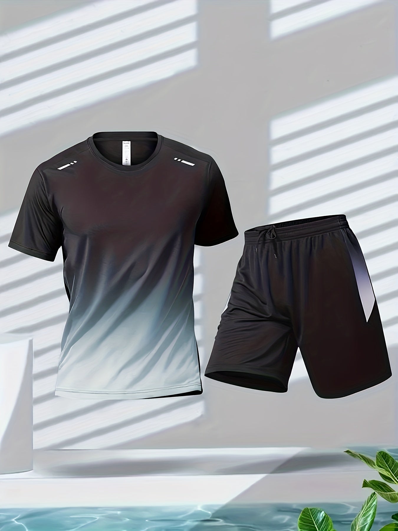 Ademende sportset voor heren met T-shirt en shorts - PowerMove