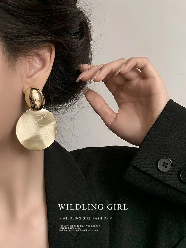 Gouden Oorbellen met Ronde Hangers - Amaya