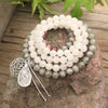 Labradoriet, Jade en Amethist Mala - Seraphine