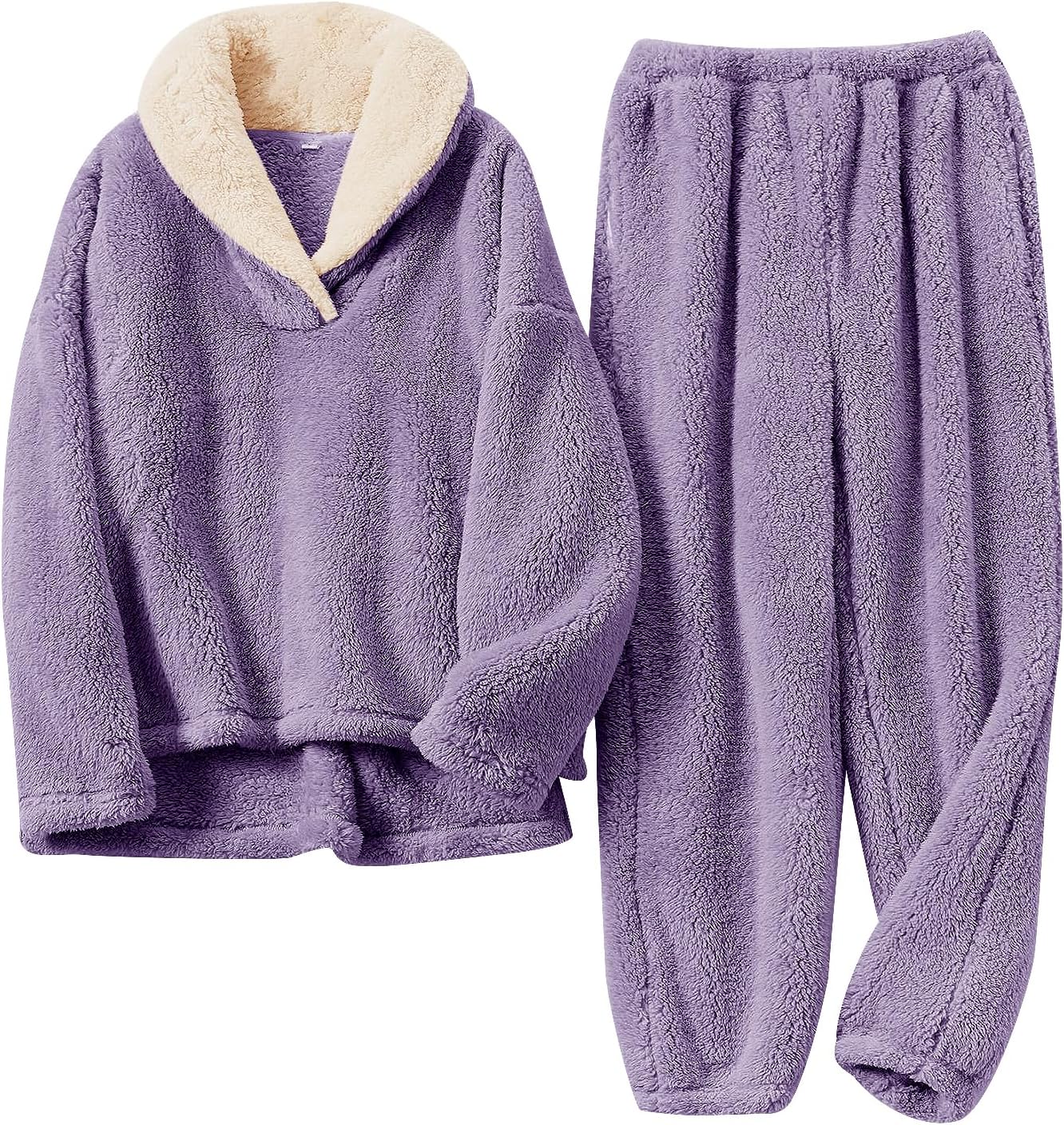 Fluffy Pyjama Set voor Dames - CozyPlush