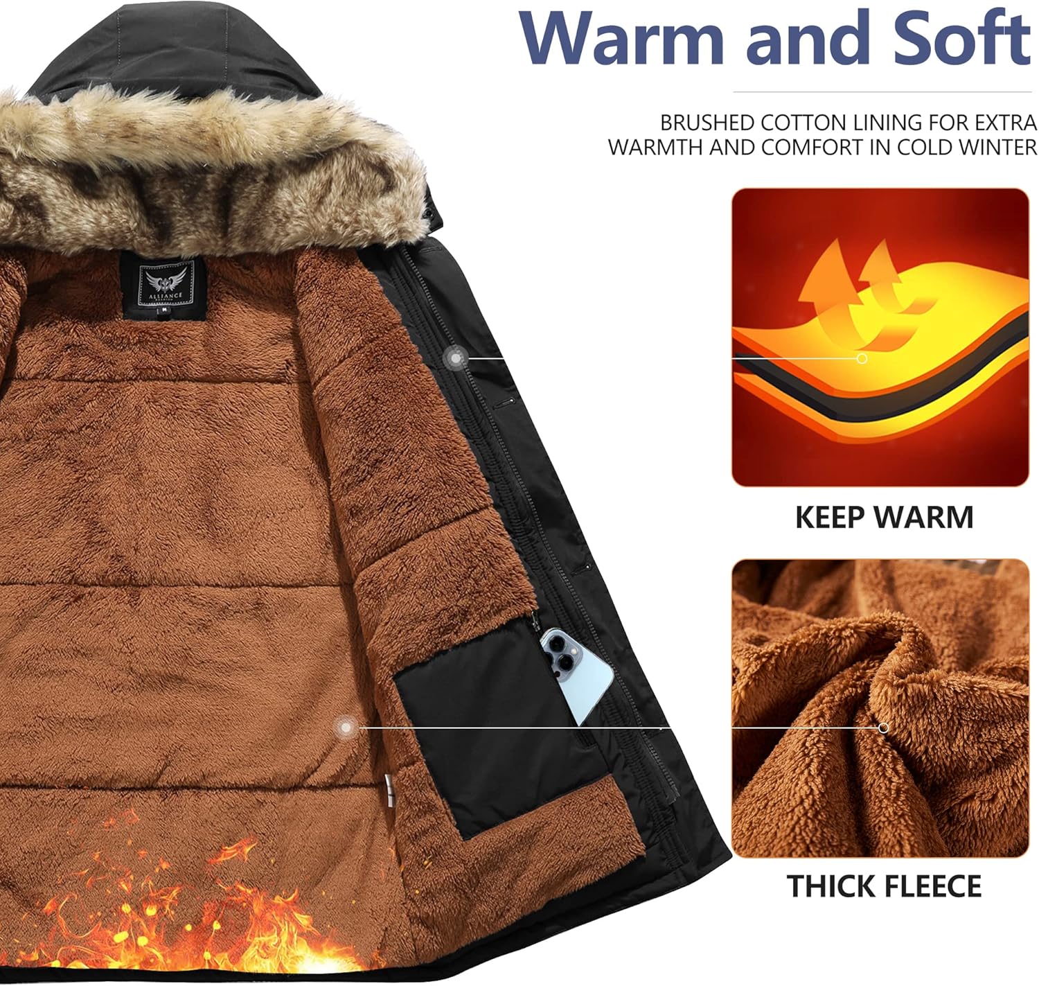 Winterjas met Afneembare Capuchon voor Heren - Gabriel