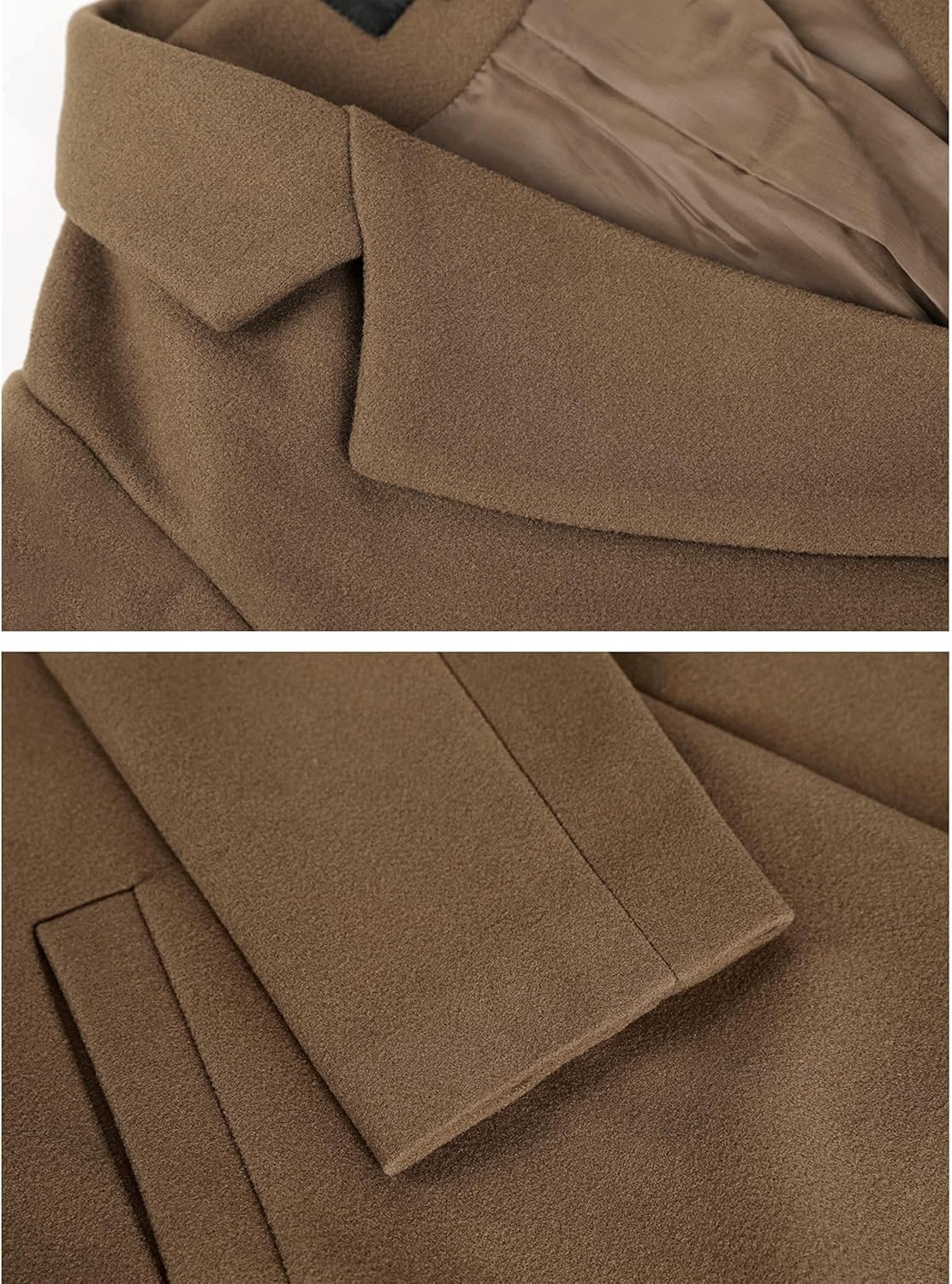 Dames Winter Wollen Jas met Notch Revers - Sofia