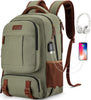 Anti-Diefstal Canvas Laptop- & Reisrugzak met USB-poort – Geschikt voor laptops tot 17,3