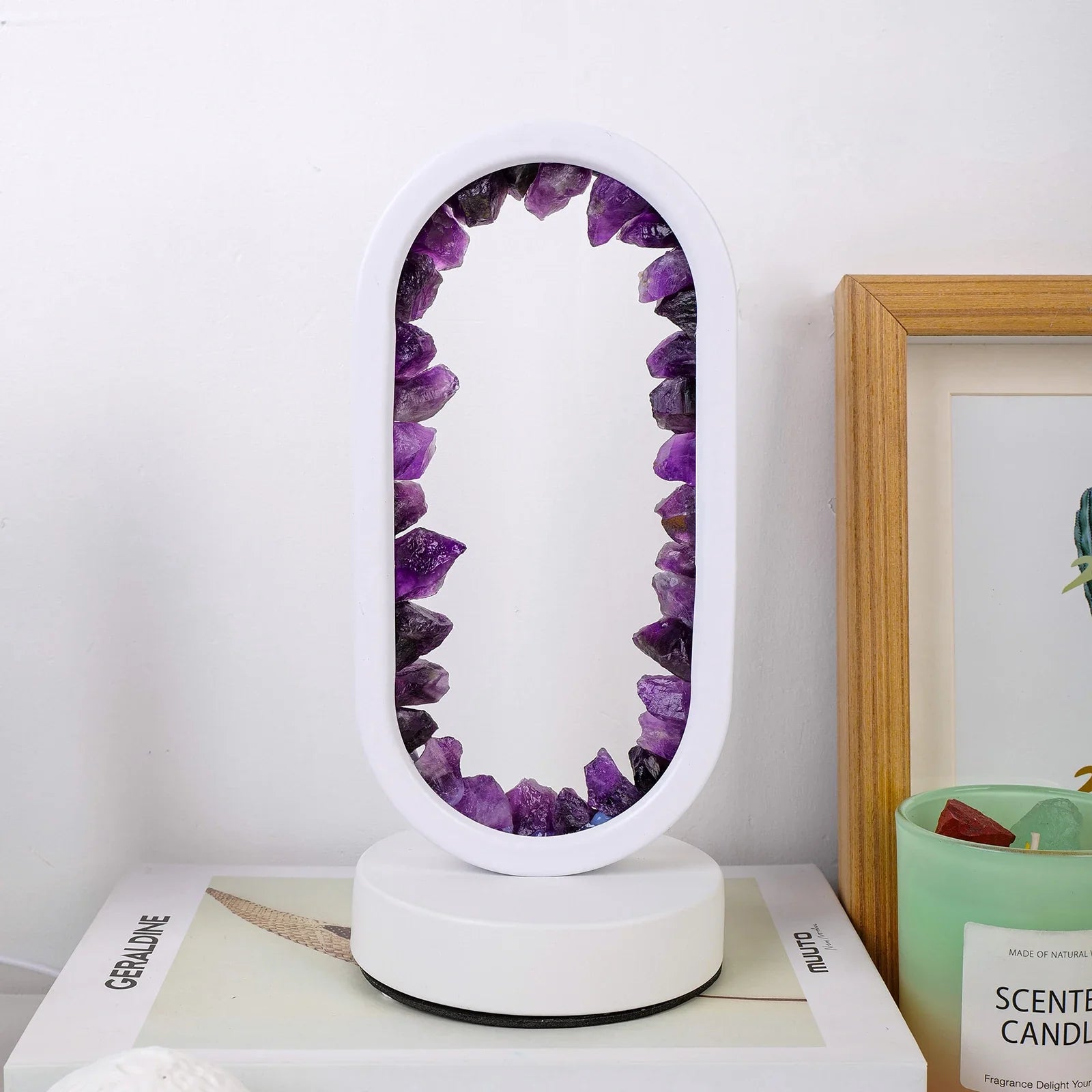 Handgemaakte Amethist Lamp - Serenith