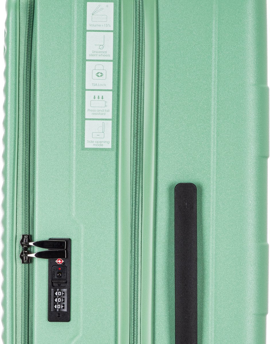 2-delige Harde Trolleyset met Laptopvak - Berlijn