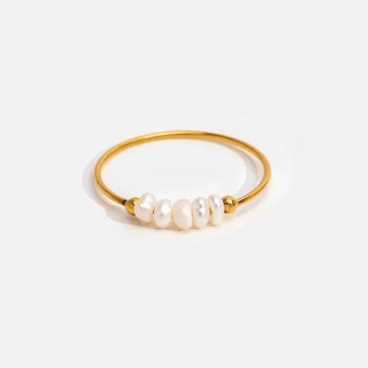 Klassieke Gouden Parelring - Sophie