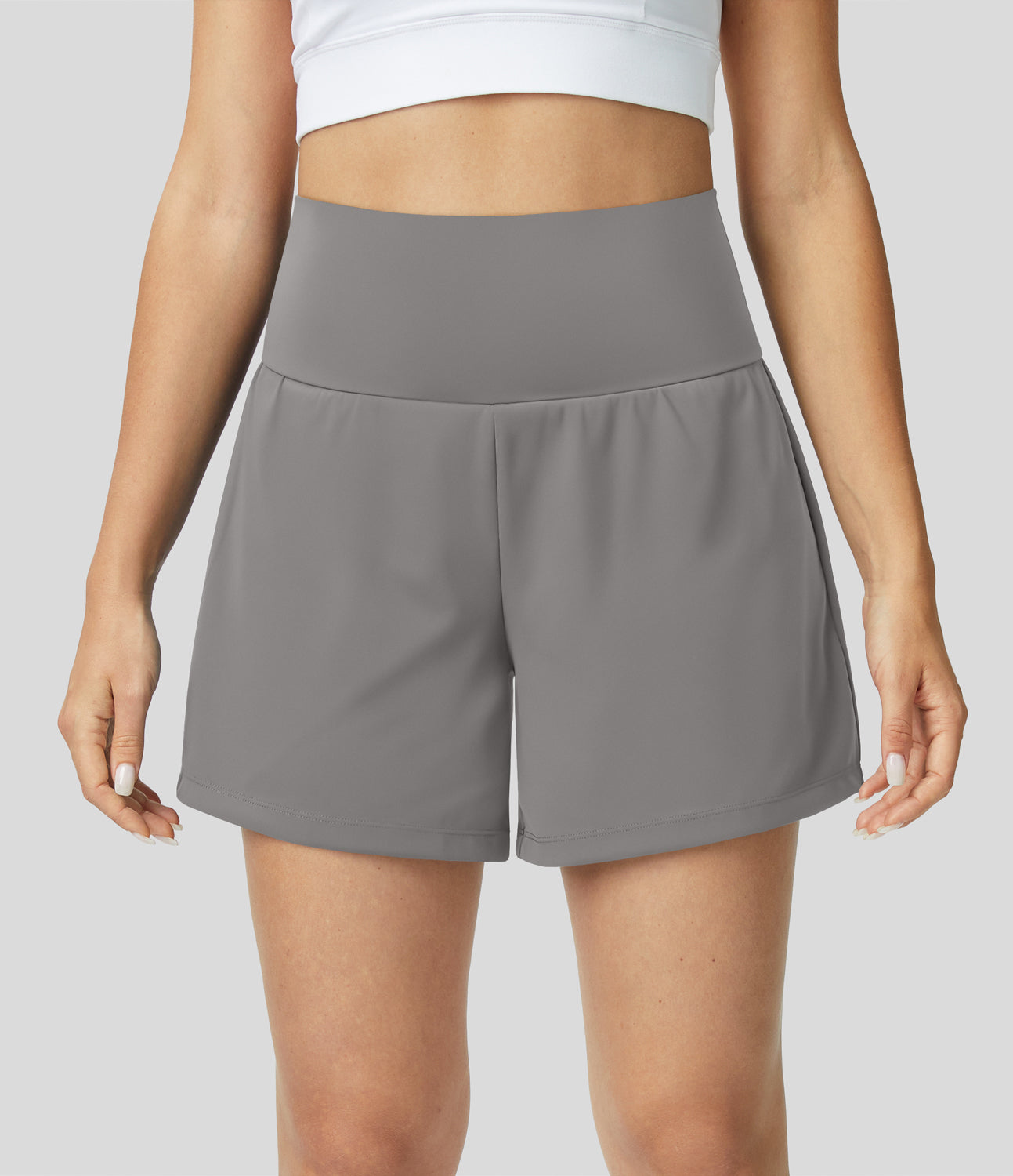 Ademende & Sneldrogende High-Waist Dames Fitnessshorts – Mirabella