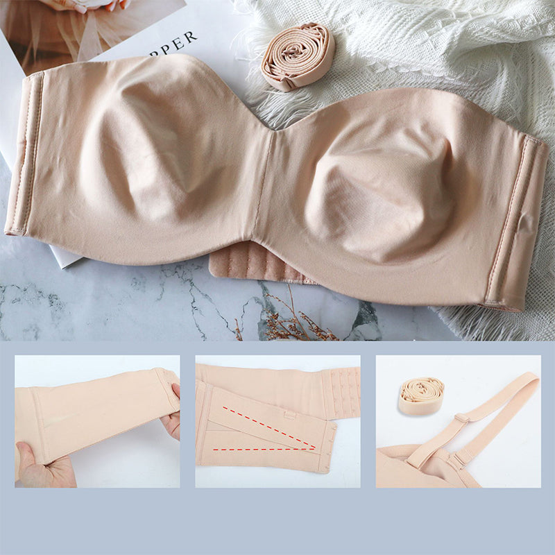 Naadloze Bandeau BH met Afneembare Bandjes – Camille