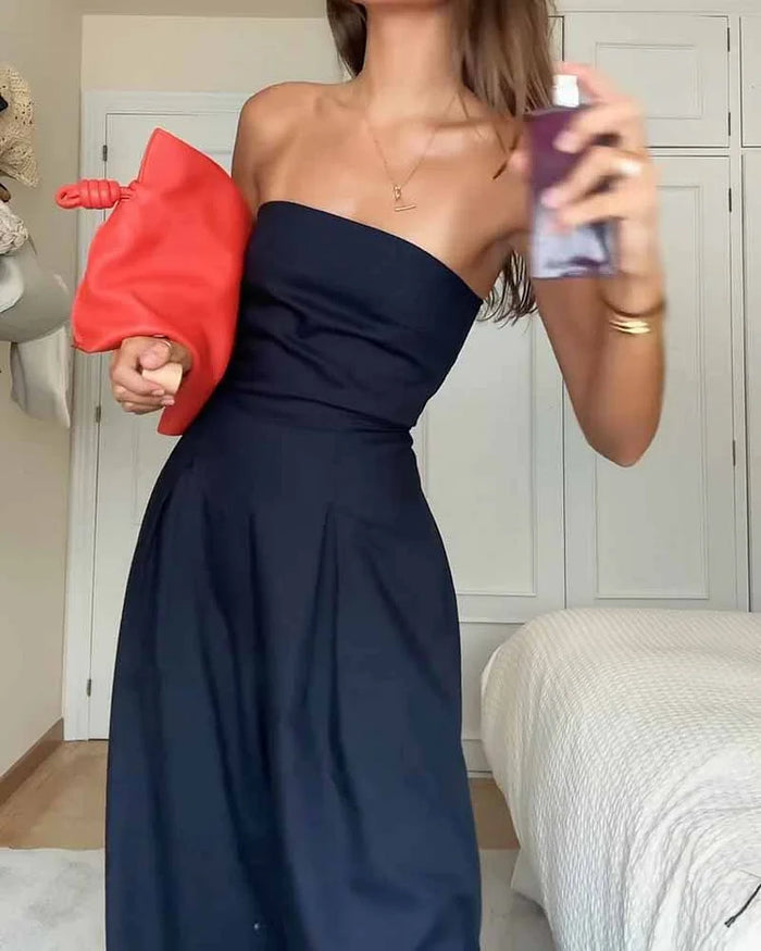 Schoudervrije & Stijlvolle Dames Jumpsuit voor elke gelegenheid – Elina