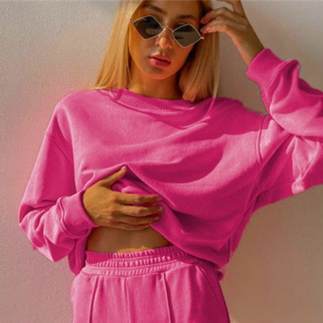 Comfortabel en Luxe Joggingpak 2-Delig – Isabel