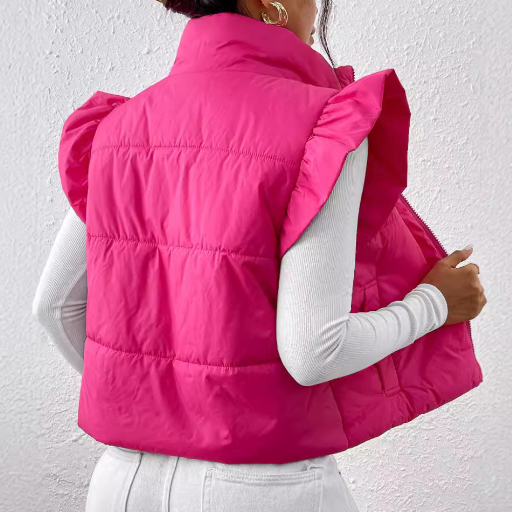 Korte Gewatteerde Damesbodywarmer - Romy