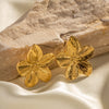 Bloemvormige Gouden Oorbellen - Elara