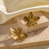 Bloemvormige Gouden Oorbellen - Elara
