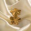 Bloemvormige Gouden Oorbellen - Elara